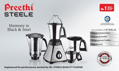 Preeti Steele Brand mixer and grinder