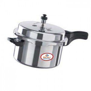 Bajaj Majesty Aluminium PCX 3 Outer Lid Pressure Cooker, 3 litres, Silver