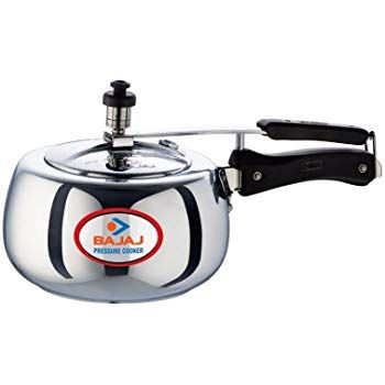 Bajaj PCX 65D Aluminium Handi Duo Pressure Cooker with Inner Lid, 5L