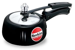 Hawkins Pressure Cooker Hard Aionized Contura BLACK - 1.5 Litre