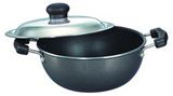 Prestige Flat Base Kadai 200 mm with SS Lid