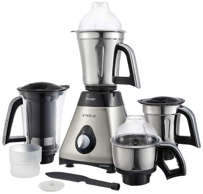 Preethi Mixer Grinder Steele Supreme MG 208 - 4 Jars 750 Watt
