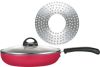 Premier Induction Bottom Fry Pan Classic with Glass lid 24 cm