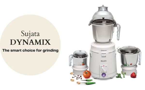 Sujata Mixer Grinder Dynamix 3 Jars - 900W