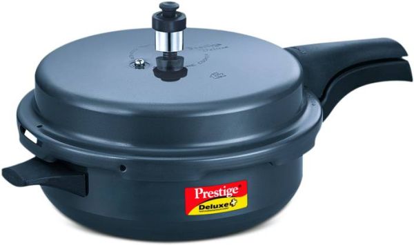 Prestige Deluxe Plus Hard Anodized 5.4 Litre Senior Pressure Pan with Lid
