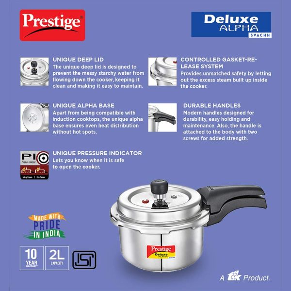 Prestige Deluxe Alpha Svachh Pressure Cooker