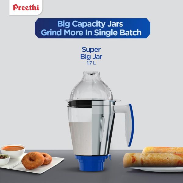 Preethi Mixer Grinder Blue Leaf Gold MG 150 - 3 Jars 750 Watt
