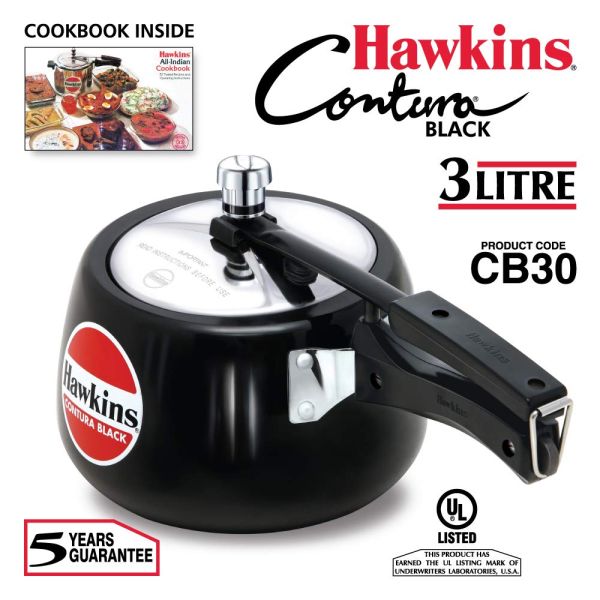 Hawkins Contura Hard Anodised Pressure Cooker 3 L