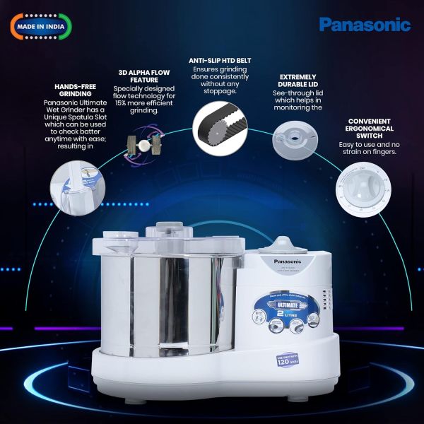 Panasonic Wet Grinder MK-TSW200W Super 2L | 110V