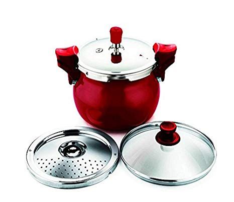 Pigeon Steel Hard Anodized 5 L Pressure cooker 