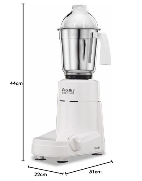 Preethi Mixer Grinder Popular MG 142 - 3 Jars 750-Watt 