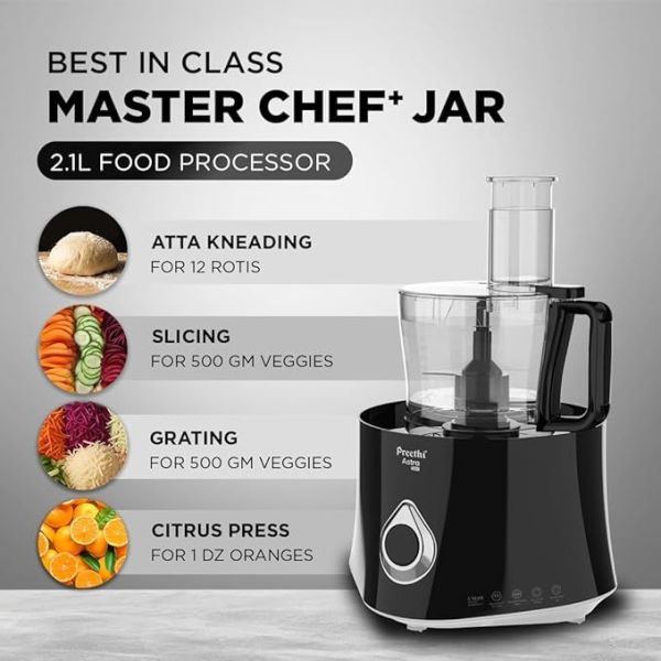 Preethi Wet Grinder Stainless Steel Astra Expert Table Top With Food Processor, 2 Liter (Black) 150 Watts