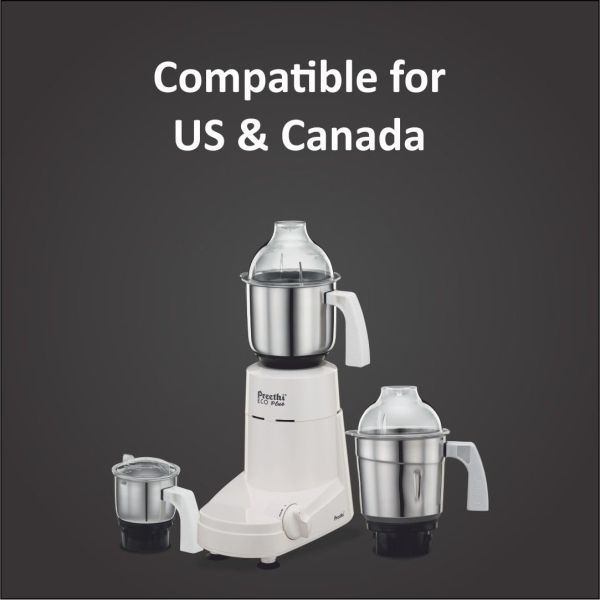 Preethi Mixer Grinder Eco Plus MG-138 |3 Jars| 110V | 550 Watt