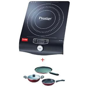 Prestige PIC 10.0 INDUCTION COOK-TOP + BYK 3Pc non stick set 
