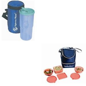 Signoraware Elegant Lunch Box Set with Insulated Bag and Water Bottle 