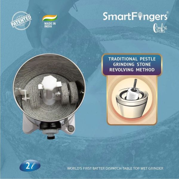 SmartFingers Comfort Plus Table Top Magic Wet Grinder